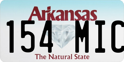 AR license plate 154MIC