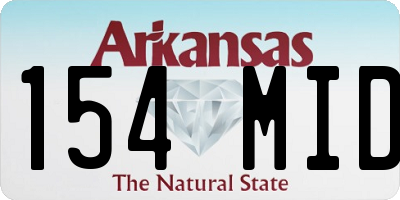 AR license plate 154MID