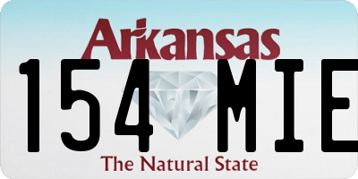 AR license plate 154MIE