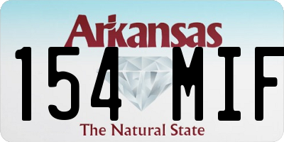AR license plate 154MIF