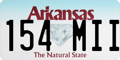 AR license plate 154MII