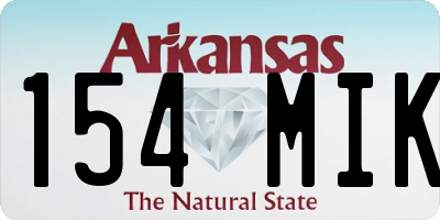 AR license plate 154MIK