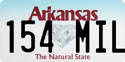 AR license plate 154MIL