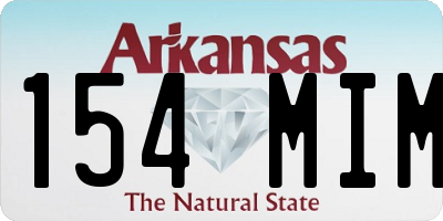 AR license plate 154MIM