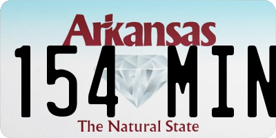 AR license plate 154MIN