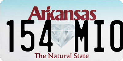 AR license plate 154MIO