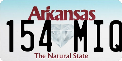 AR license plate 154MIQ