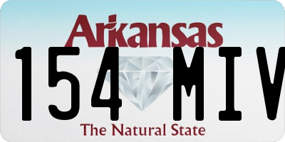 AR license plate 154MIV