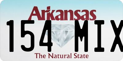 AR license plate 154MIX