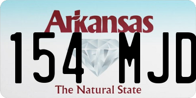 AR license plate 154MJD