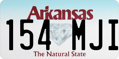 AR license plate 154MJI