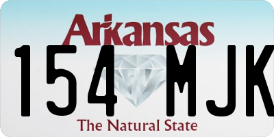 AR license plate 154MJK