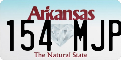 AR license plate 154MJP