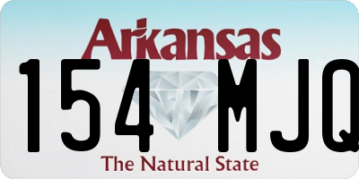 AR license plate 154MJQ