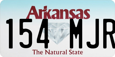 AR license plate 154MJR