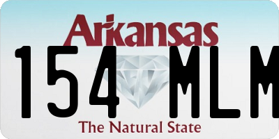 AR license plate 154MLM