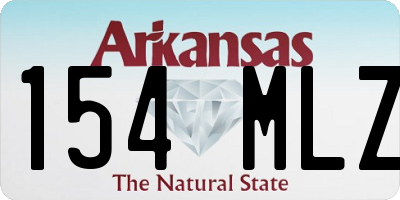 AR license plate 154MLZ