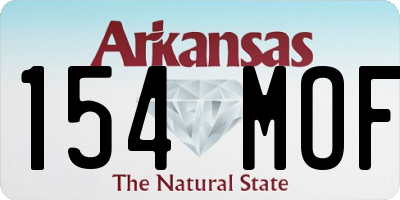 AR license plate 154MOF