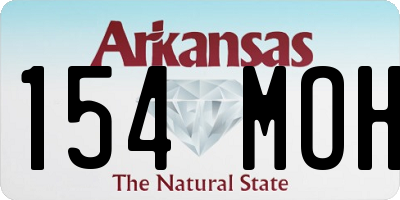 AR license plate 154MOH