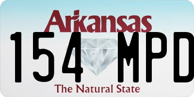 AR license plate 154MPD