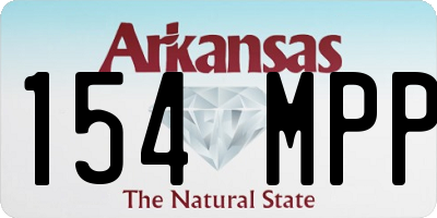 AR license plate 154MPP