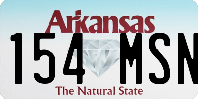 AR license plate 154MSN