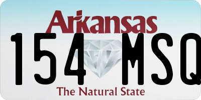 AR license plate 154MSQ