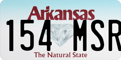 AR license plate 154MSR