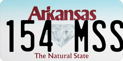 AR license plate 154MSS