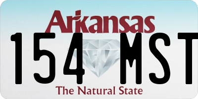 AR license plate 154MST