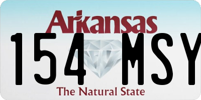 AR license plate 154MSY