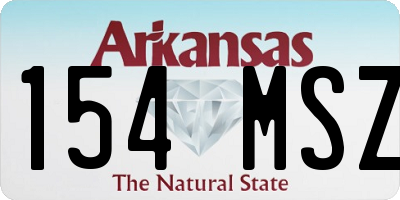 AR license plate 154MSZ