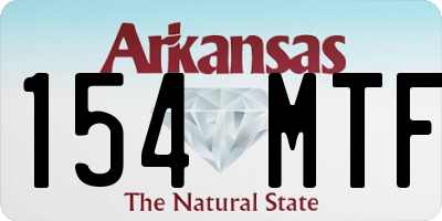 AR license plate 154MTF