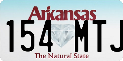 AR license plate 154MTJ