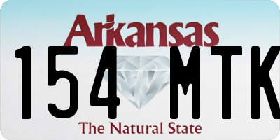 AR license plate 154MTK