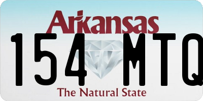 AR license plate 154MTQ