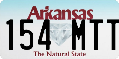 AR license plate 154MTT