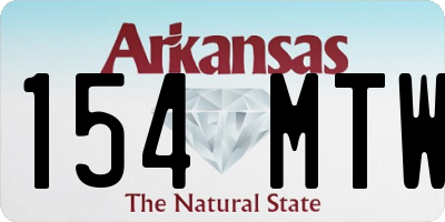 AR license plate 154MTW