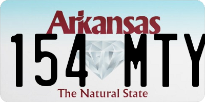 AR license plate 154MTY