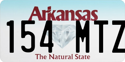 AR license plate 154MTZ