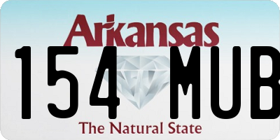 AR license plate 154MUB