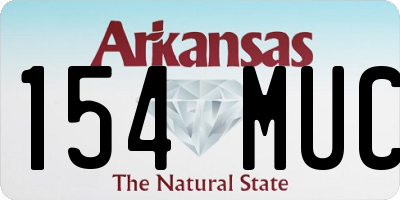 AR license plate 154MUC