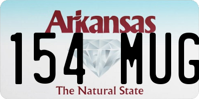 AR license plate 154MUG