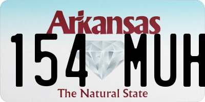 AR license plate 154MUH