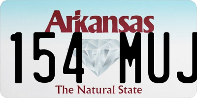 AR license plate 154MUJ