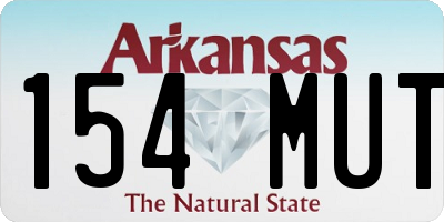 AR license plate 154MUT