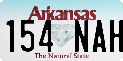 AR license plate 154NAH