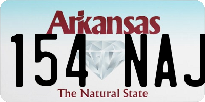 AR license plate 154NAJ