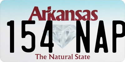 AR license plate 154NAP