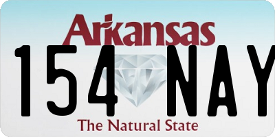 AR license plate 154NAY